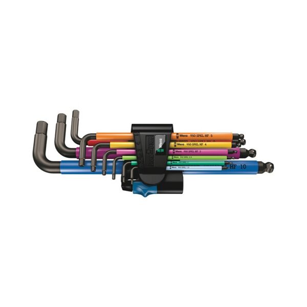 Clés mâles coudées pour vis 6 pans creux (9 pièces) - 950/9 Hex-Plus Multicolour HF 1