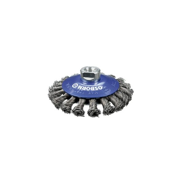 KBZ Brosse conique avec fil d'acier tressé Acier 0,5 100 x M14 KBZ Brosse conique avec fil d'acier tressé Acier 0,5 100 x M14