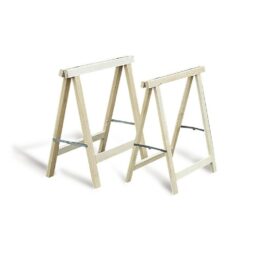 Tréteau pliant frêne 80x80 sect. 55x30 compas zingue pro