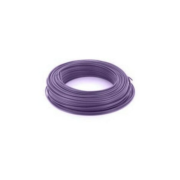 Cable unifilaire 1.5mm² violet couronne de 100 mètres Cable unifilaire 1.5mm² violet couronne de 100 mètres