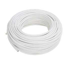 Câble 3G 1.5 blanc souple de couronne 100 ml H05VVF
