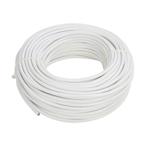Câble 3G 1.5 blanc souple de couronne 100 ml H05VVF Câble 3G 1.5 blanc souple de couronne 100 ml H05VVF