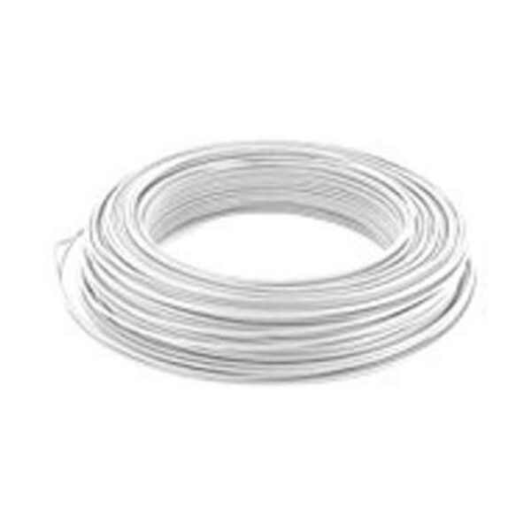Cable unifilaire 1.5mm² blanc couronne de 100 mètres Cable unifilaire 1.5mm² blanc couronne de 100 mètres