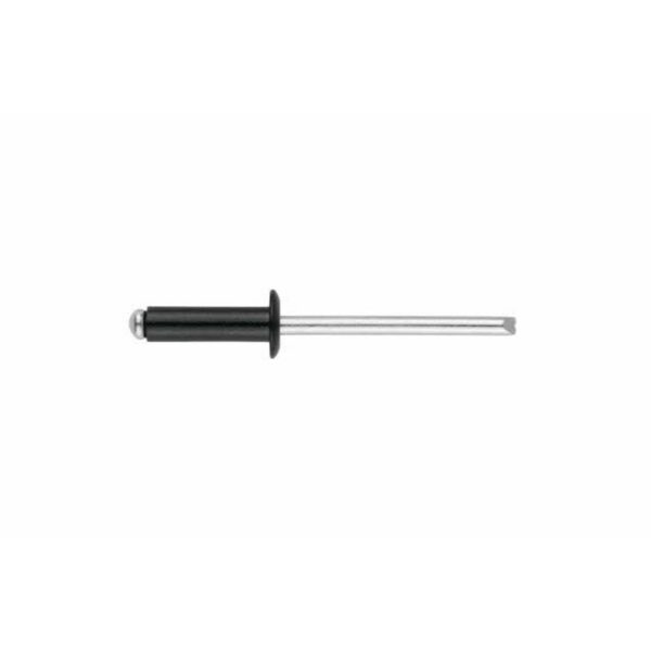 Rivet noir tête plate aluminium Rivet noir tête plate aluminium