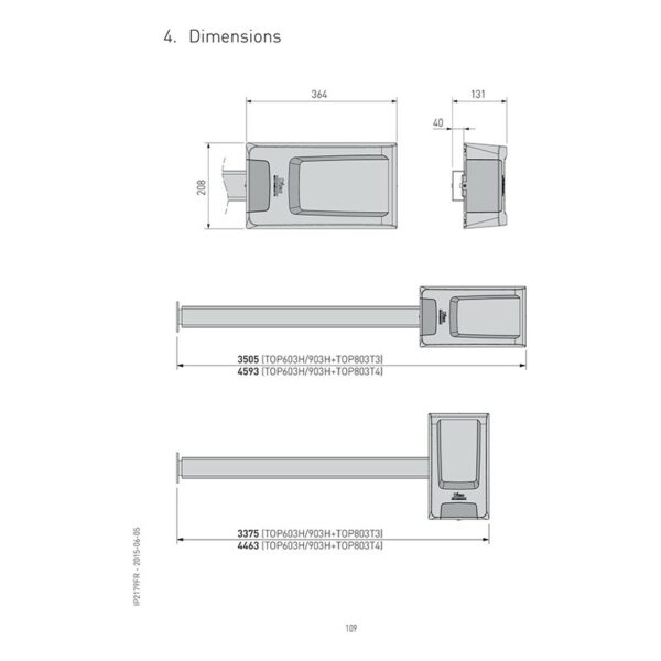 images Moteur TOP603H Ditec