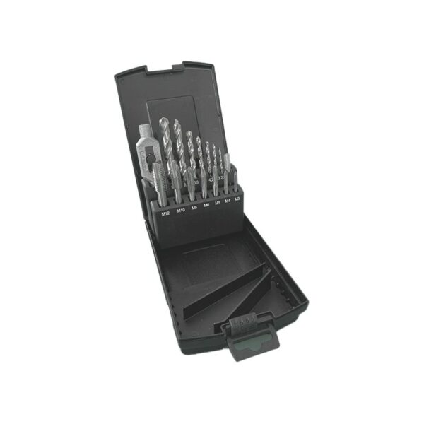 images Coffret de 7 tarauds et forets M3-M4-M5-M6-M8-M10-M12