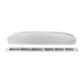 Grille entrée d'air acoustique ISOLA2 22 rallonge blanc 41 dB avec capuchon extérieur blanc