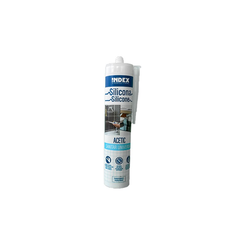 Silicone sanitaire transparent acetique 280 ml