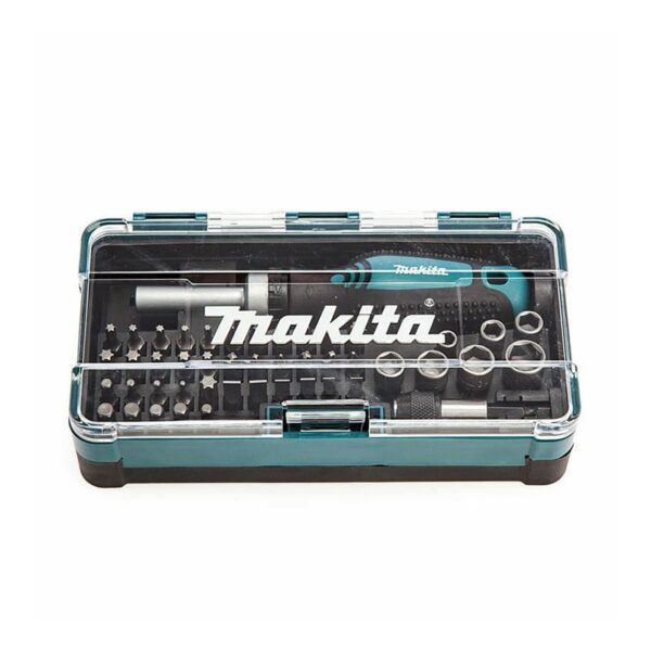 images Coffret tournevis cliquet + 46 accessoires Makita b-36170-10