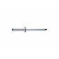 Rivet zingué tête plate aluminium