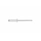 Rivet blanc tête plate aluminium