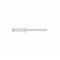Rivet blanc tête plate aluminium