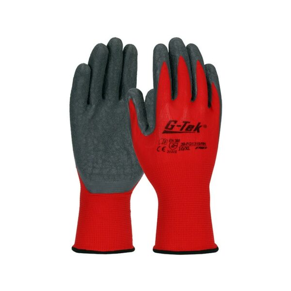Gant rouge manutention induction latex