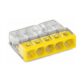 Wago 2273 - 5 x 0,5 à 2,5mm² Transp. / Jaune - Boite de 100.