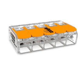 Wago 221 5x6mm² à leviers souple & rigide COMPACT - boite de 15