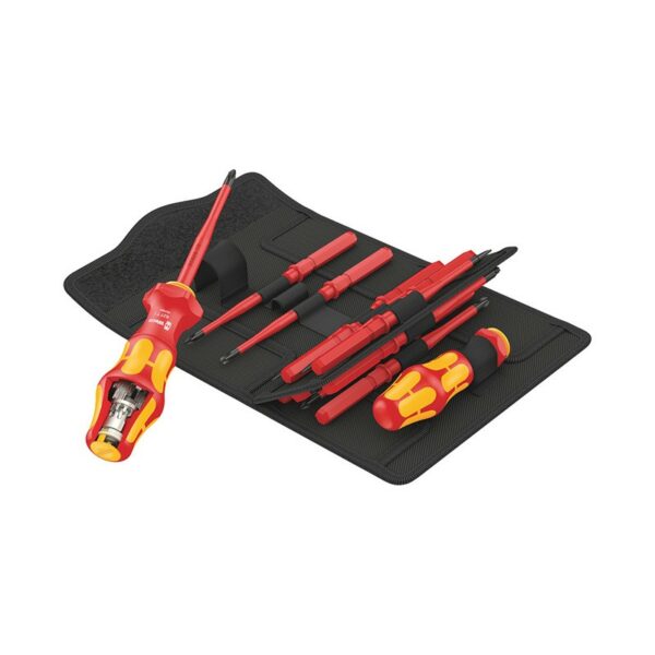 Tournevis Turbo isolé avec 16 pièces et porte-embout Kompakt.