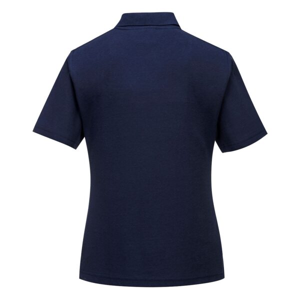 polo femme bleu navy Portwest dos polo femme bleu navy Portwest dos