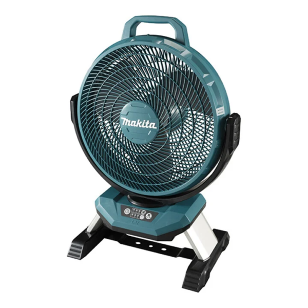 ventilateur-sans-fil-makita-18v pour chantier Ventilateur sans fil Makita 18V, idéal pour les chantiers.