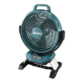 Ventilateur sans fil Makita 18V, idéal pour les chantiers.