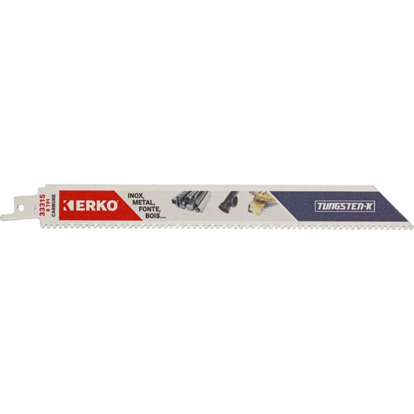 Lame sabre carbure de tungstene-k 230mm - grande vitesse Lame sabre carbure de tungstene-k 230mm - grande vitesse pour découpe de pratiquement tous les matériaux