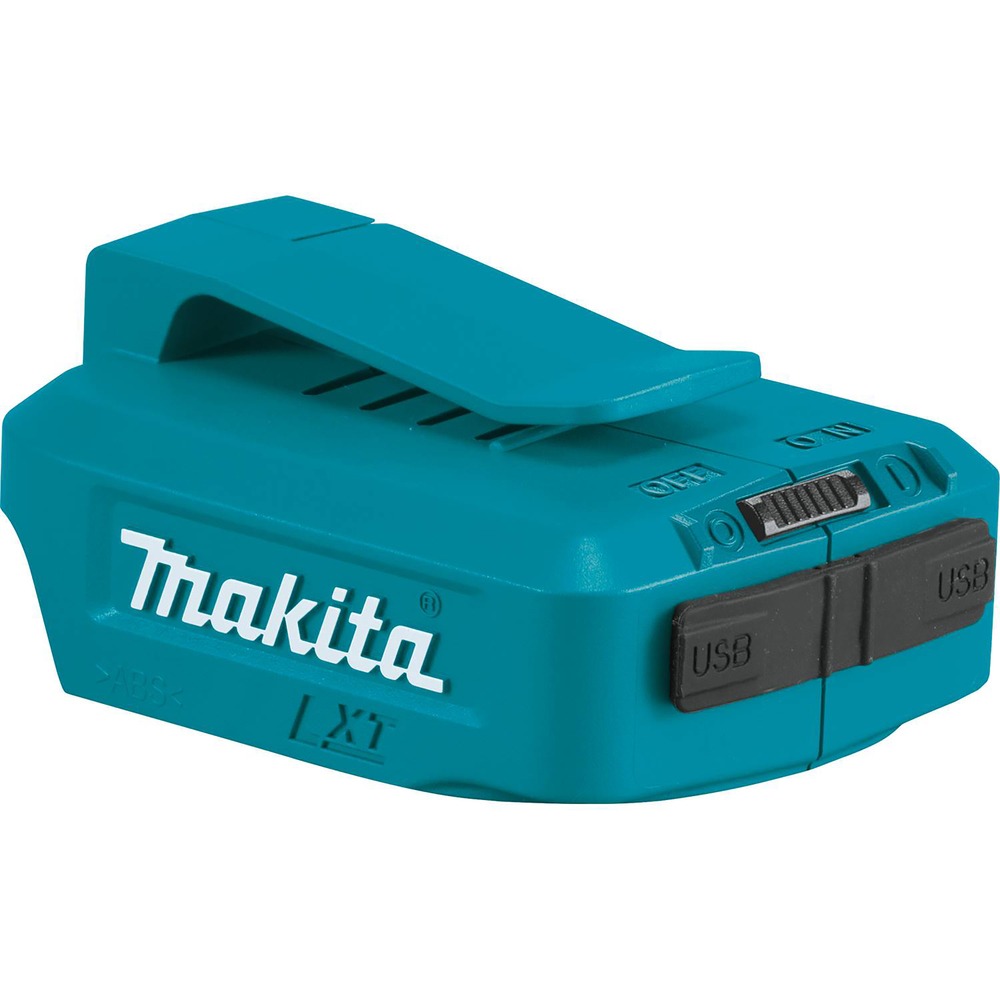 Chargeur USB Makita 18v . Pour le chargement ou l’alimentation des appareils USB en association avec des batteries Li-ion 18 V.