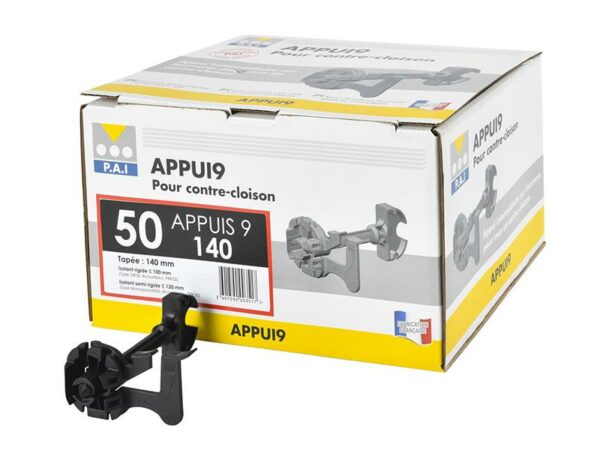 appui-intermediaire_appui9 -140 alt=boite de 50 appuis PAI 140mm pour cloison isolante
